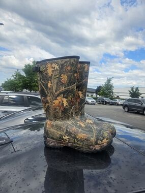 RedHead 1000 Gram Thinsulate Waterproof Camo Rubber Hunting Boots Men's Size 14